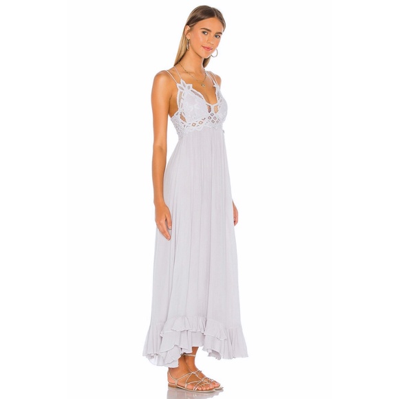 NEW Free People Adella Maxi Dress Stardust Small - Picture 3 of 17